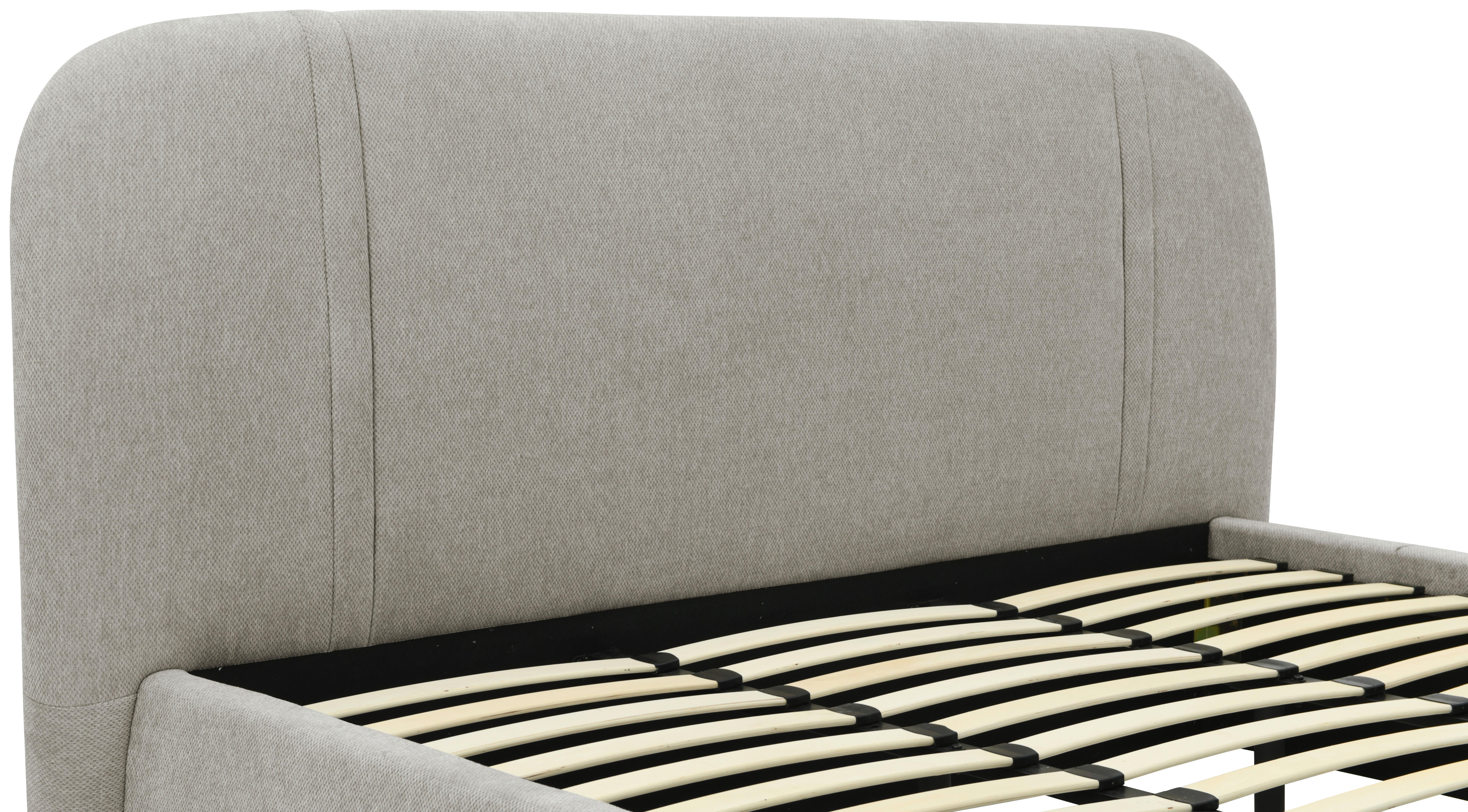 Polsterbett Leo Taupe B: 218 Cm - Taupe/Eichefarben, Design, Holz/Textil (218/114/224cm) - MID.YOU