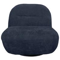 Relaxsessel Bunty Dunkelblau B: 85 Cm - Schwarz/Dunkelblau, Basics, Textil (85/74/85cm) - Livetastic