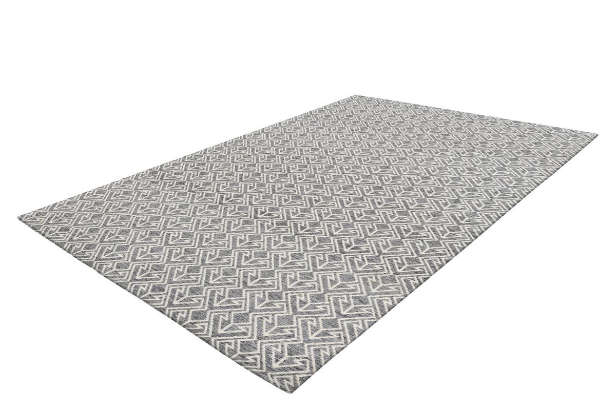 Webteppich Creme/grau Yoga 80x150 Cm - Creme/Grau, Trend, Textil (80/150cm) - Kayoom