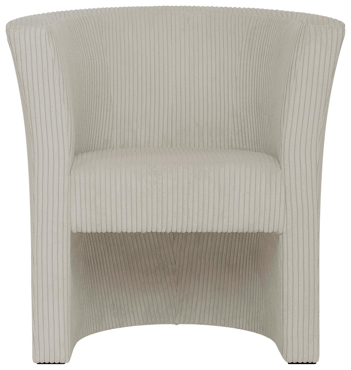 Koktailové kreslo PAUL, krémový menčester ZOOM - čierna/krémová, Konventionell, kompozitné drevo/textil (70/76/64cm) - P & B