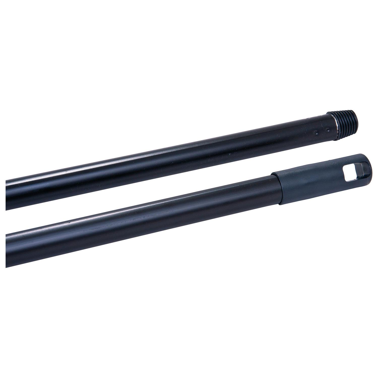 Besenstiel Eisen Basic L: 118 cm Schwarz mit Schraubgewinde
