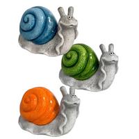 Dekoschnecke Farblich sortiert - Multicolor, MODERN, Stein (34,5/23/19cm)