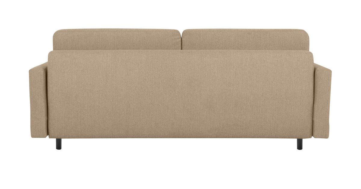 Schlafsofa Noret, Hellbraun B: 222 Cm - Hellbraun/Buchefarben, Design, Textil (222/93/99cm) - MID.YOU