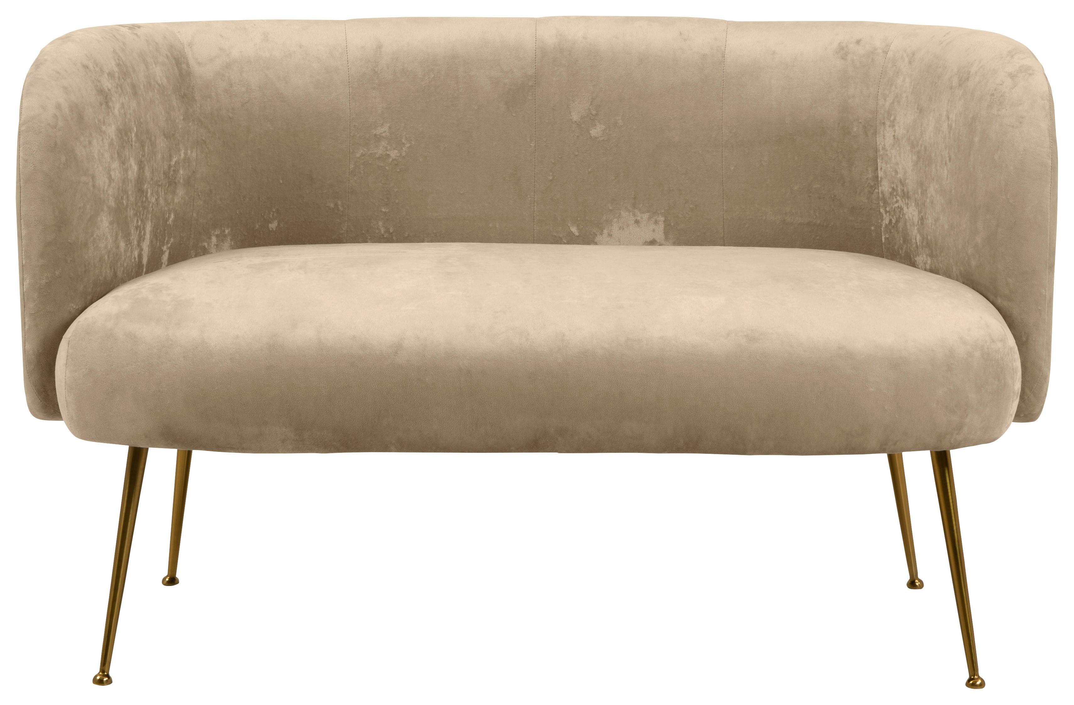 2-Sitzer-Sofa Cloe Beige - Beige, KONVENTIONELL, Textil (126/77/70cm) - MID.YOU
