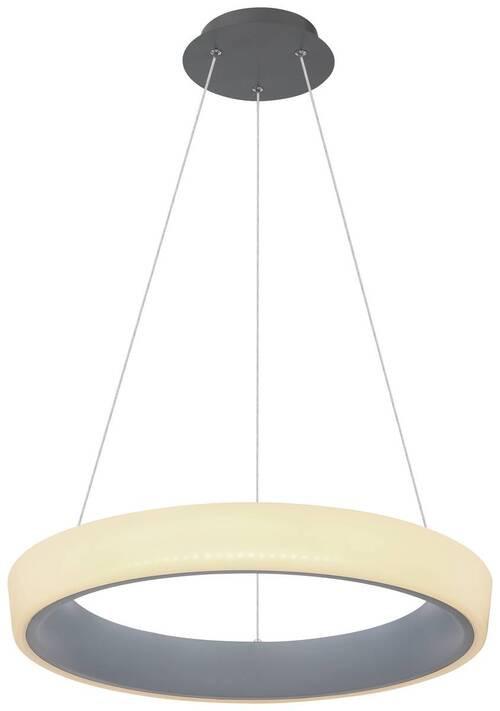 LED-Hängeleuchte Tabano H: 120 cm 1-Flammig - Anthrazit/Opal, Basics, Kunststoff/Metall (50/120cm) - Globo