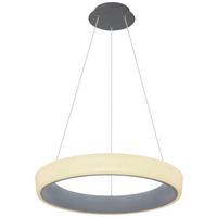 LED-Hängeleuchte Tabano H: 120 cm 1-Flammig - Anthrazit/Opal, Basics, Kunststoff/Metall (50/120cm) - Globo