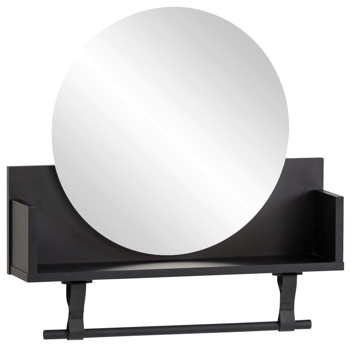 Wandregal Ella Schwarz B: 59,8 - Beige/Schwarz, Design, Holzwerkstoff (59,8/315/135cm) - MID.YOU