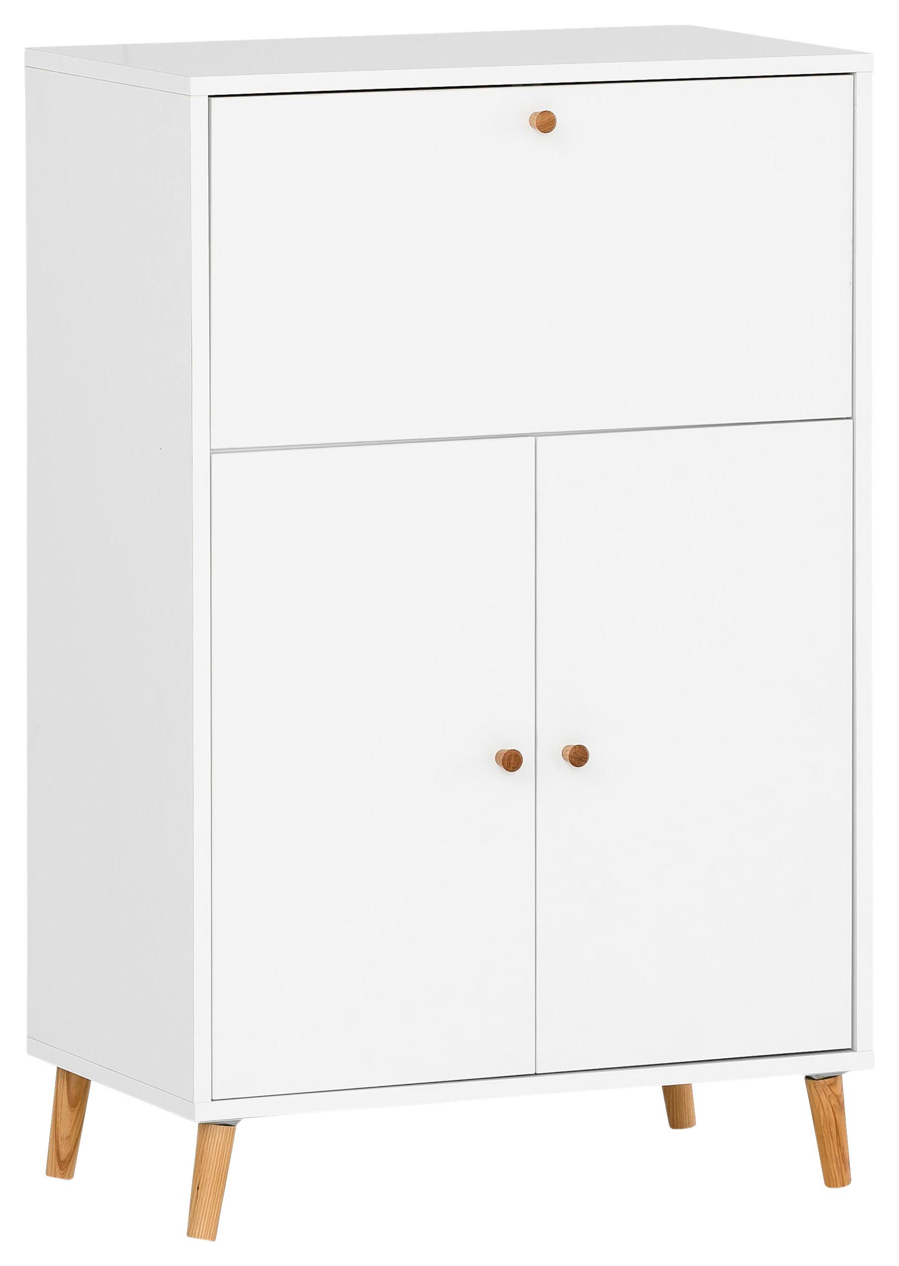 Sekretär Serie 500 Weiß B: 65,2 cm - Weiß, MODERN, Holzwerkstoff (65,2/101,7/39cm) - MID.YOU