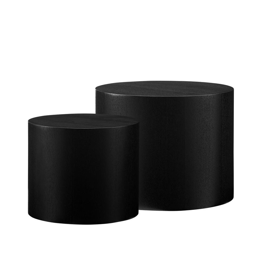 Couchtischset 2-teilig Schwarz