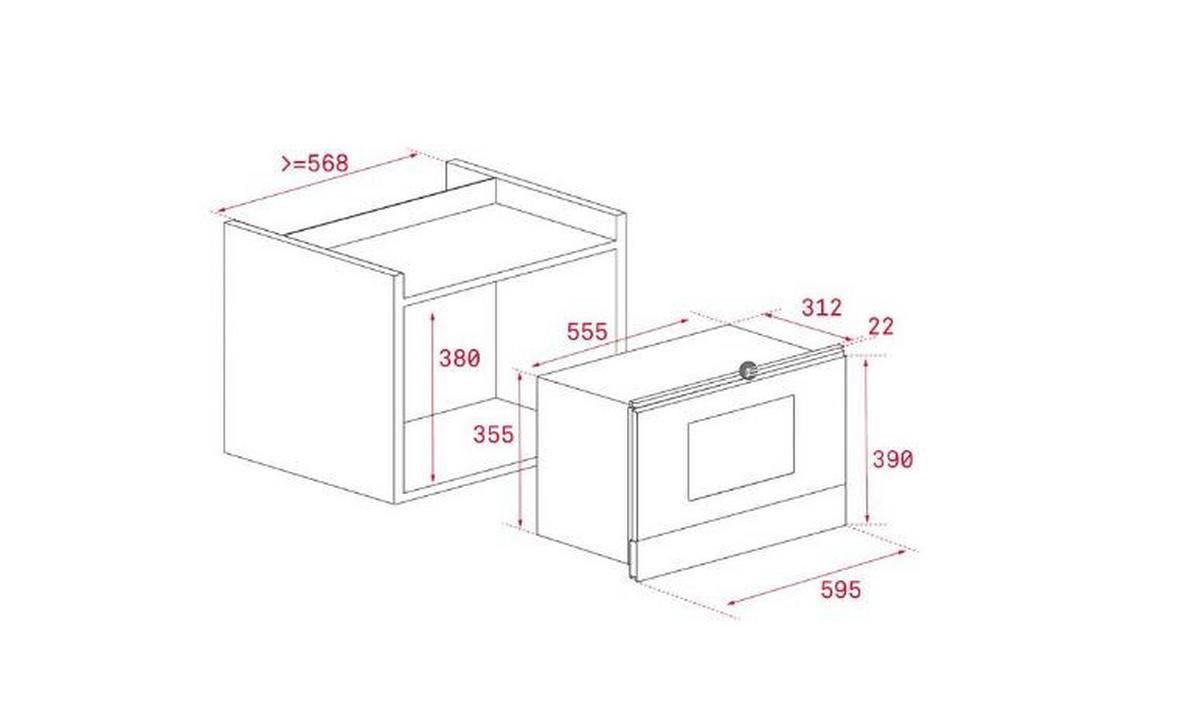 Vestavná mikrovlnná trouba Teka ML 8220 BIS L U-WH - bílá, Moderní (59,5/39/33,4cm) - Teka