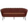 2-Sitzer-Sofa Calais - Rostfarben/Schwarz, Design, Textil/Metall (180/78.5/78cm) - Livetastic