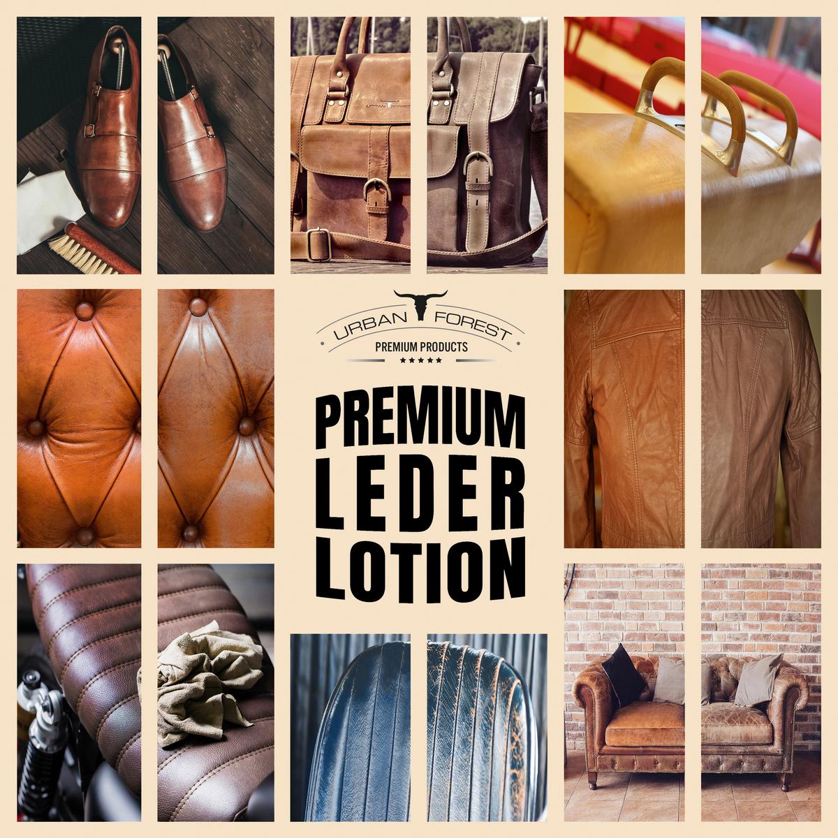 LEDERPFLEGE PREMIUM LEDER LOTION - Basics, Kunststoff (500ml) - Urban Forest