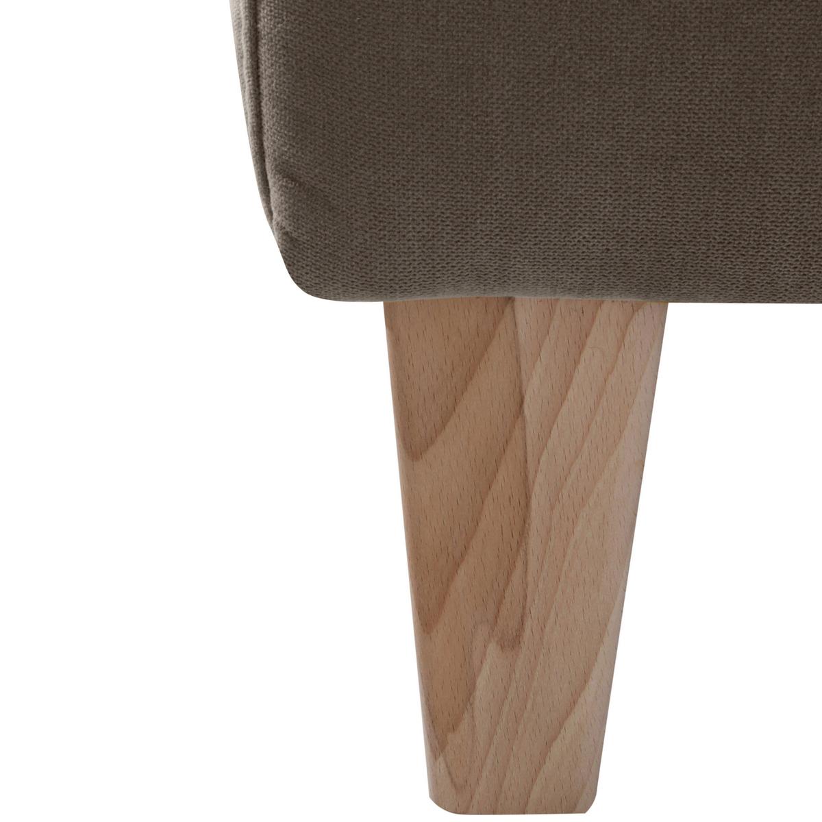 Polstersessel Mit Armlehnen Milla Samt Sahara - Naturfarben/Sahara, Design, Textil (71/81/70cm) - Max Winzer