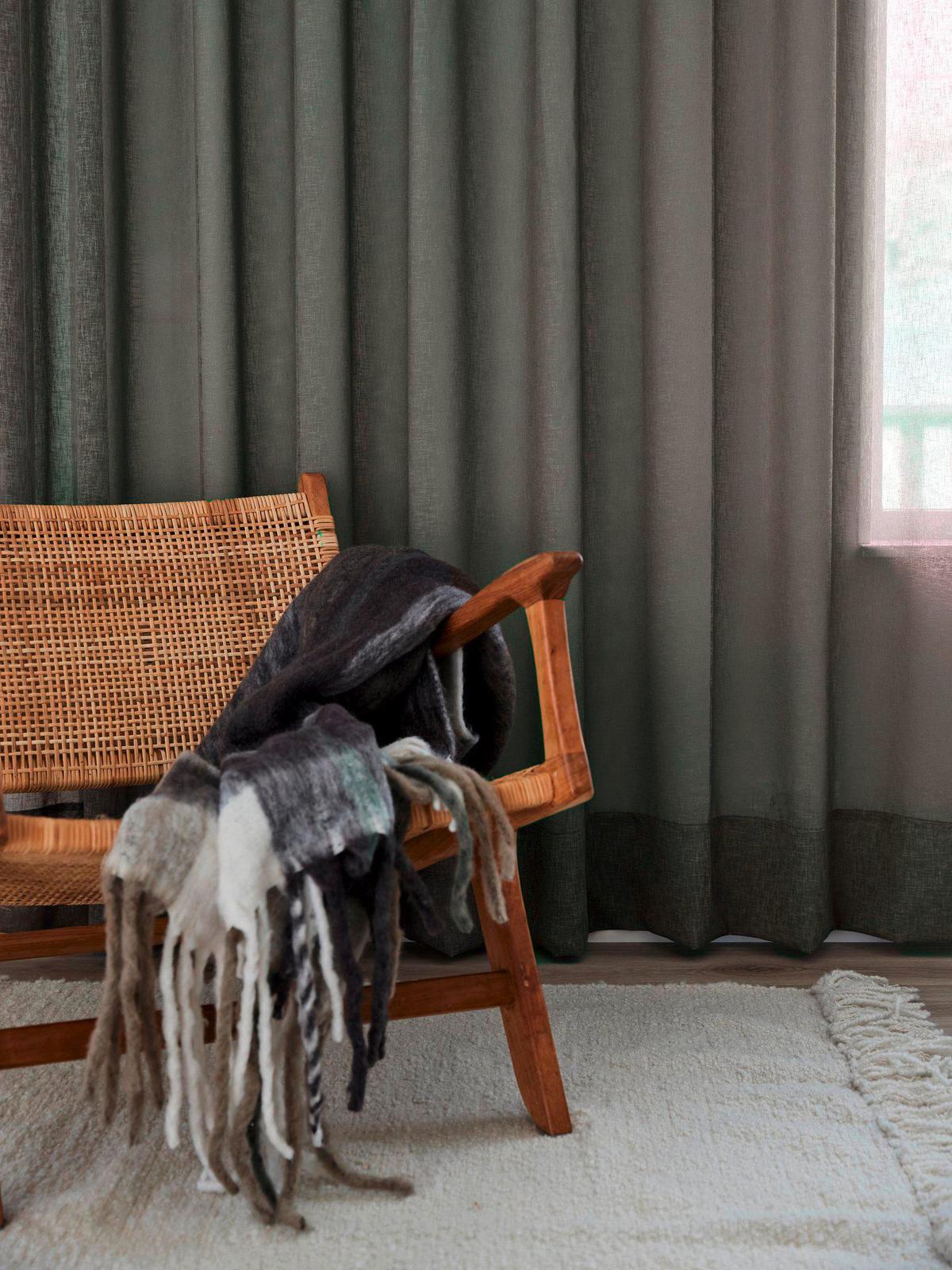 HOTOVÝ ZÁVES DIANA - zelená, Basics, textil (140/280cm) - Svanefors