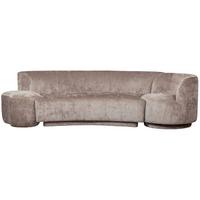 Bigsofa Popular Taupe B: 270 cm - Taupe, Design, Textil (270/72/97cm) - Livetastic