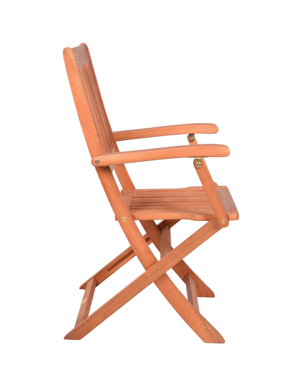 GARTENKLAPPSTUHL-SET KLAPPARMSTUHL SEATTLE, 2ER SET - Braun, MODERN, Holz (51/90/56cm) - Gardenson