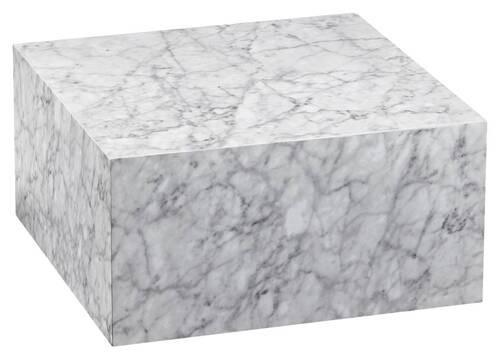 Konferenčný stolík MONOBLOC biely - biela, Modern, kompozitné drevo (60/60/30cm) - MID.YOU