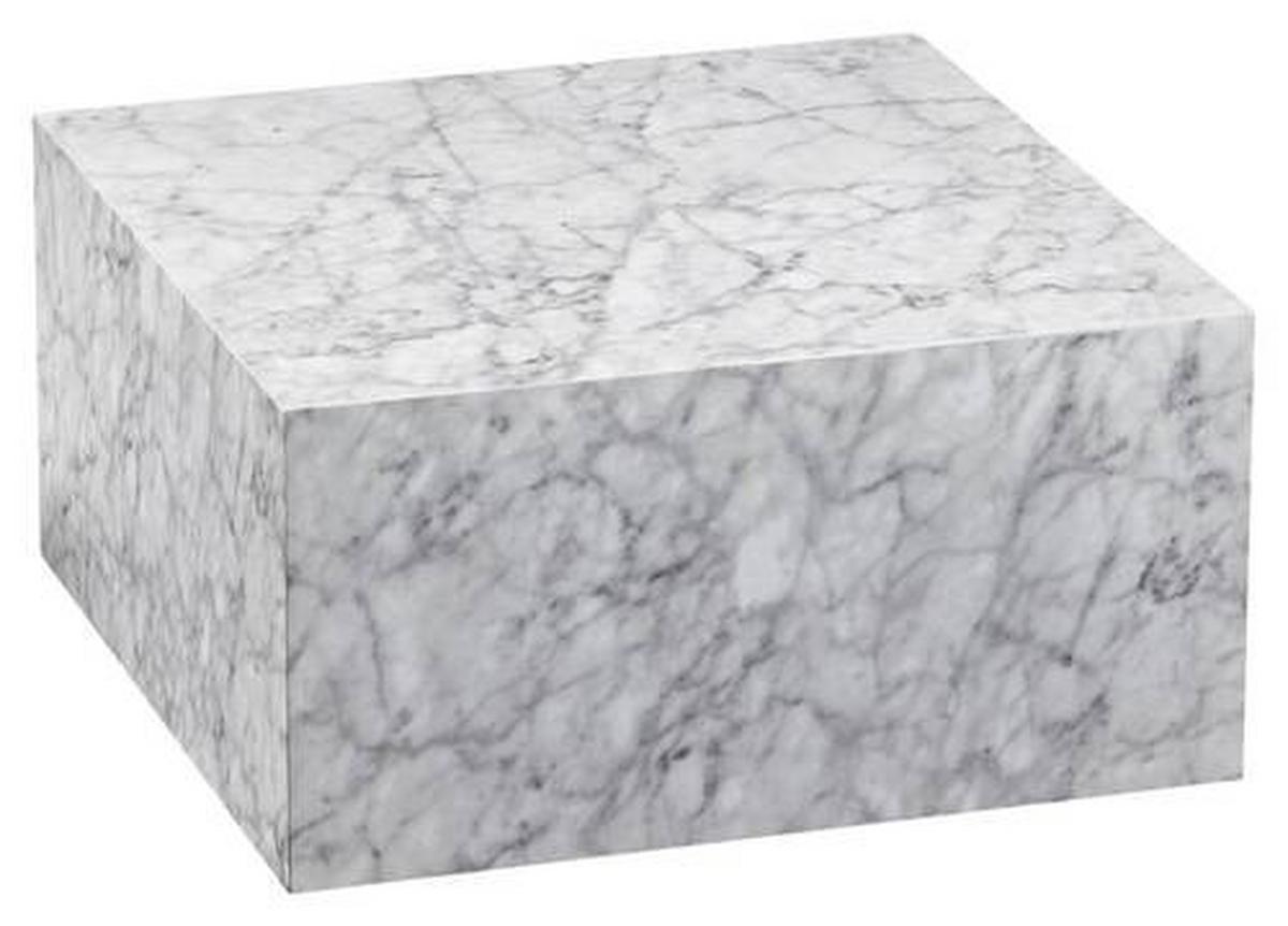 Konferenčný stolík MONOBLOC biely - biela, Modern, kompozitné drevo (60/60/30cm) - MID.YOU