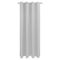Vorhang Mit Ösen Isolde 140x245 Cm Offwhite - Weiß, KONVENTIONELL, Textil (140/245cm) - Ondega