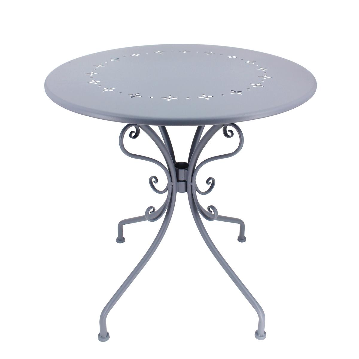 Gartentisch Mf070 - Blaugrau, Design, Metall (70/71cm)