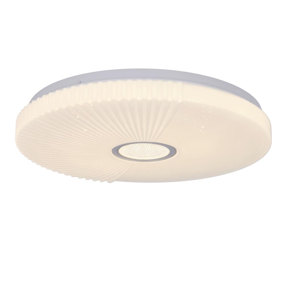 Led-deckenleuchte 13-24923 Sunny - Weiß, KONVENTIONELL, Kunststoff/Metall (38/38/6cm)