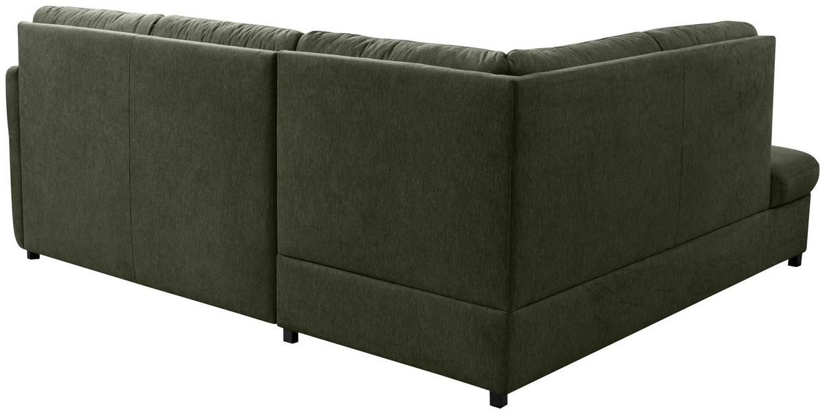 Ecksofa Gusto Grün S: 200x240 cm - Greige/Schwarz, Basics, Textil (200/240cm) - MID.YOU