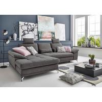 ECKSOFA Costello Grau S: 176x301cm - Silberfarben/Grau, KONVENTIONELL, Textil (176/301cm) - Sit & More