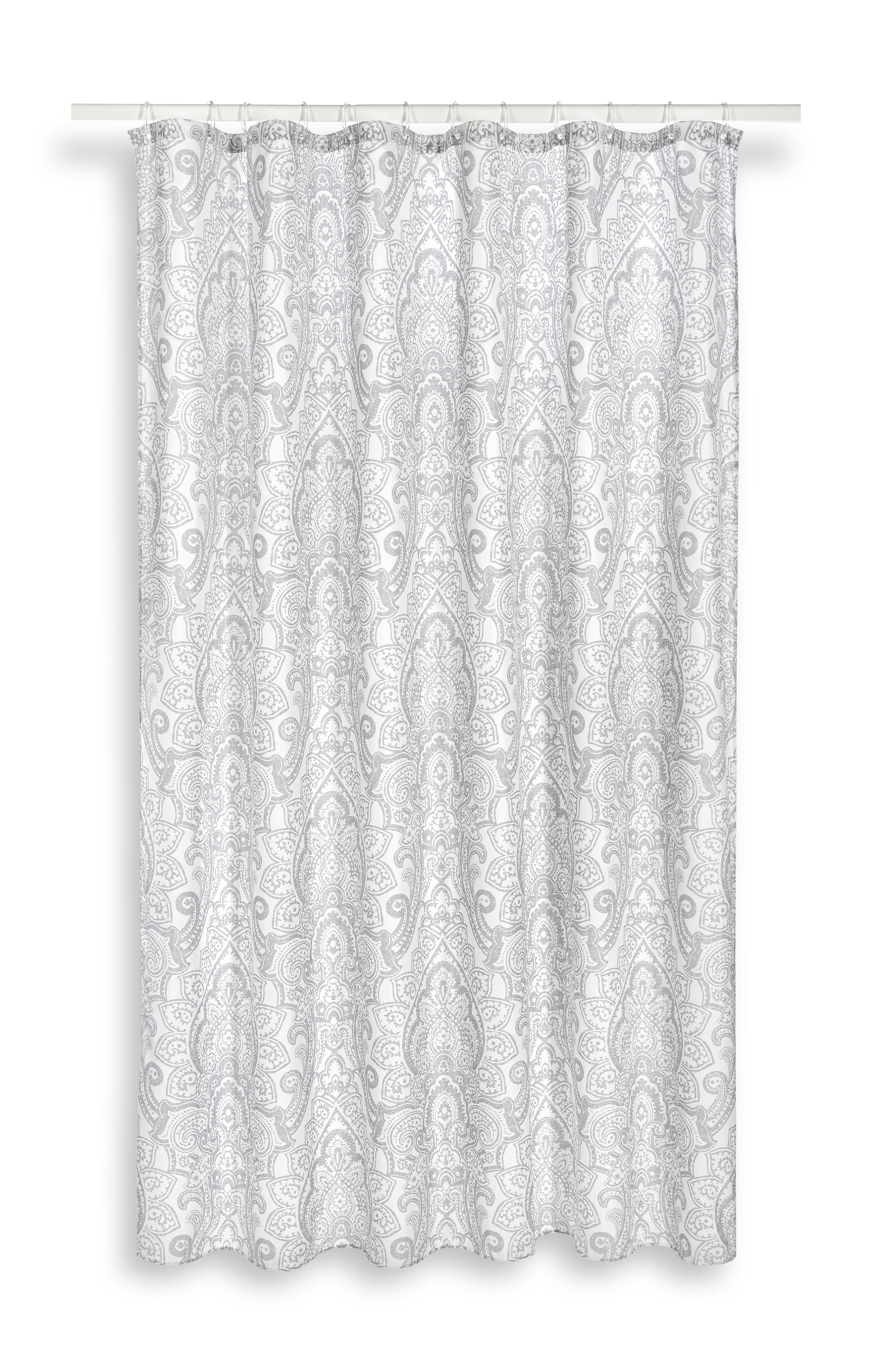 Duschvorhang Svenja 180x200 cm Grau Blickdicht - Grau, MODERN, Textil (180/200cm) - Luca Bessoni