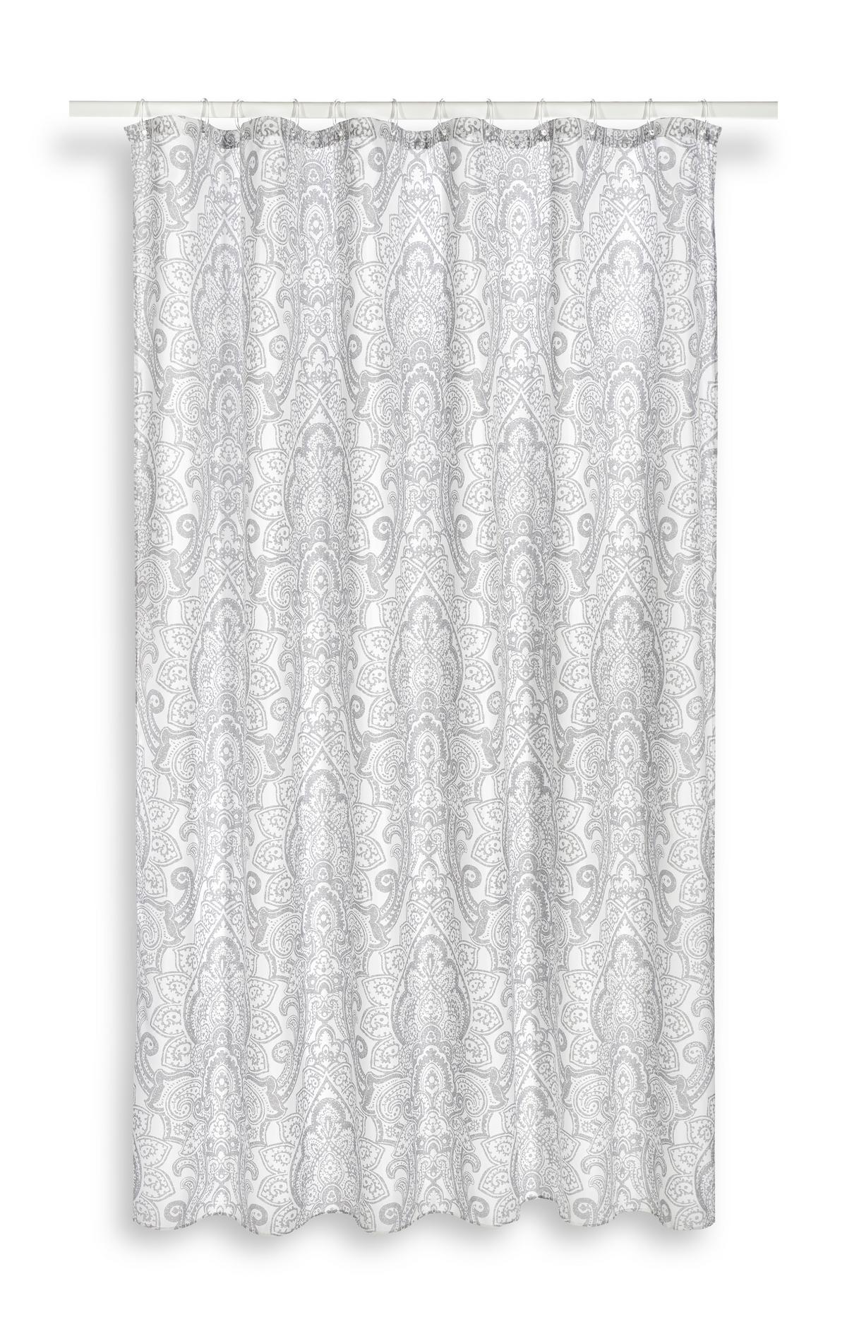 Duschvorhang Svenja 180x200 cm Grau Blickdicht - Grau, MODERN, Textil (180/200cm) - Luca Bessoni