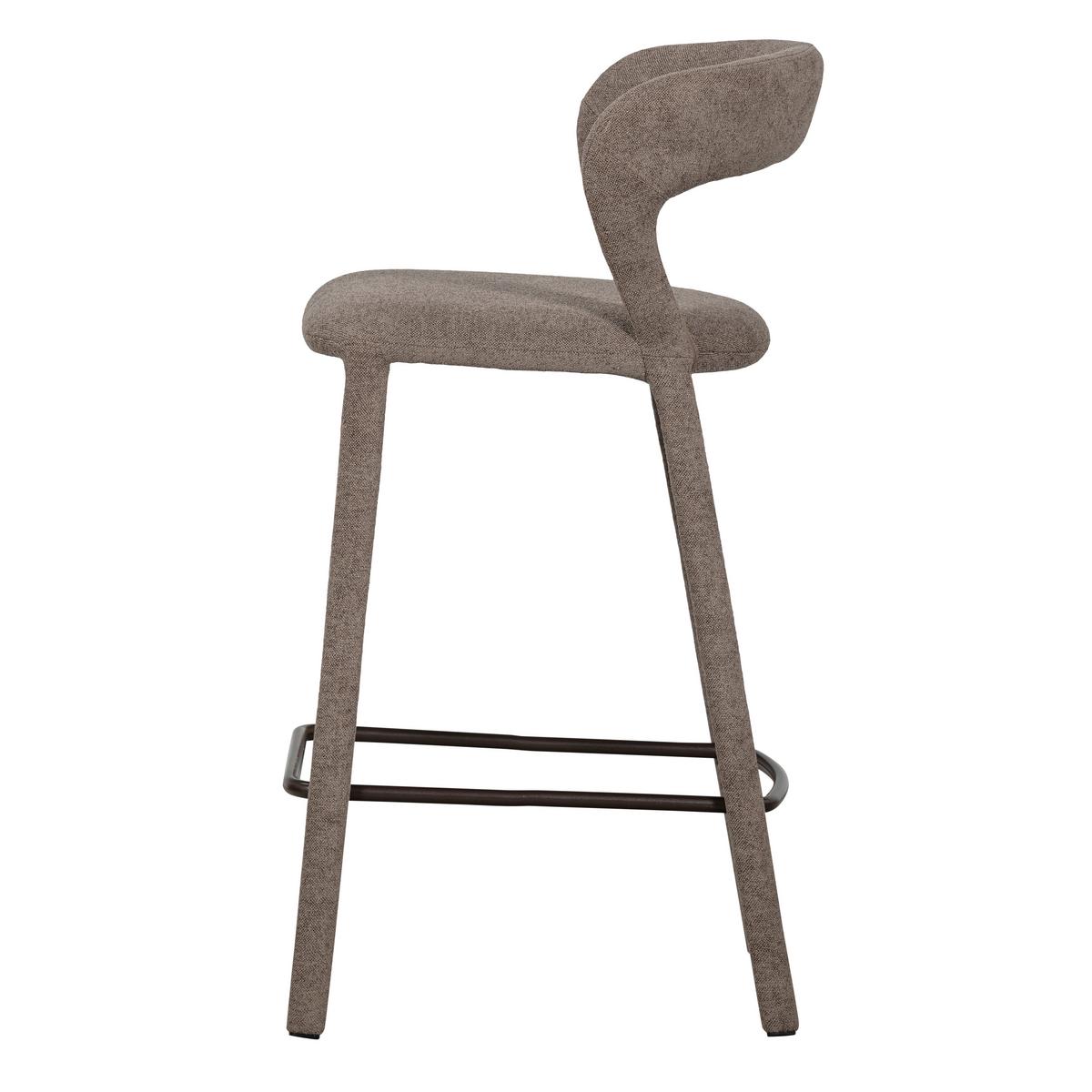Barhocker Noble Taupe B: 48cm - Taupe, MODERN, Textil (48/95/52cm) - Livetastic