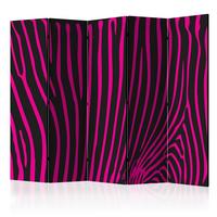PARAVENT Schwarz Pink B: 225 cm - Pink/Schwarz, Basics, Holz/Textil (225/172/2cm) - artgeist
