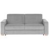 Schlafsofa Grau Lucy 198x96 cm - Schwarz/Naturfarben, MODERN, Holz (198/84/96cm) - Luca Bessoni