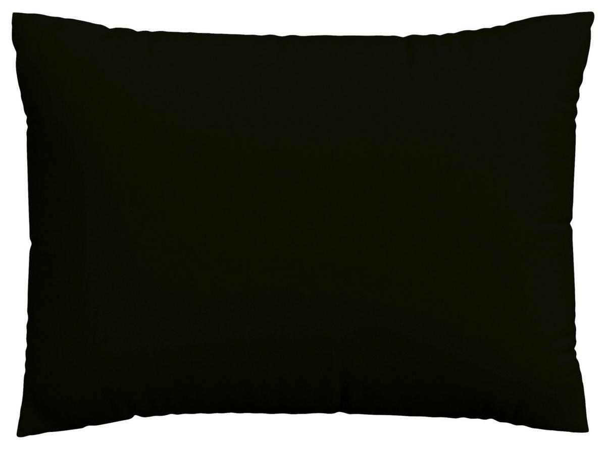 Kopfpolsterbezug Knitted Jersey - Schwarz, Basics, Textil (70/90cm) - Schlafgut