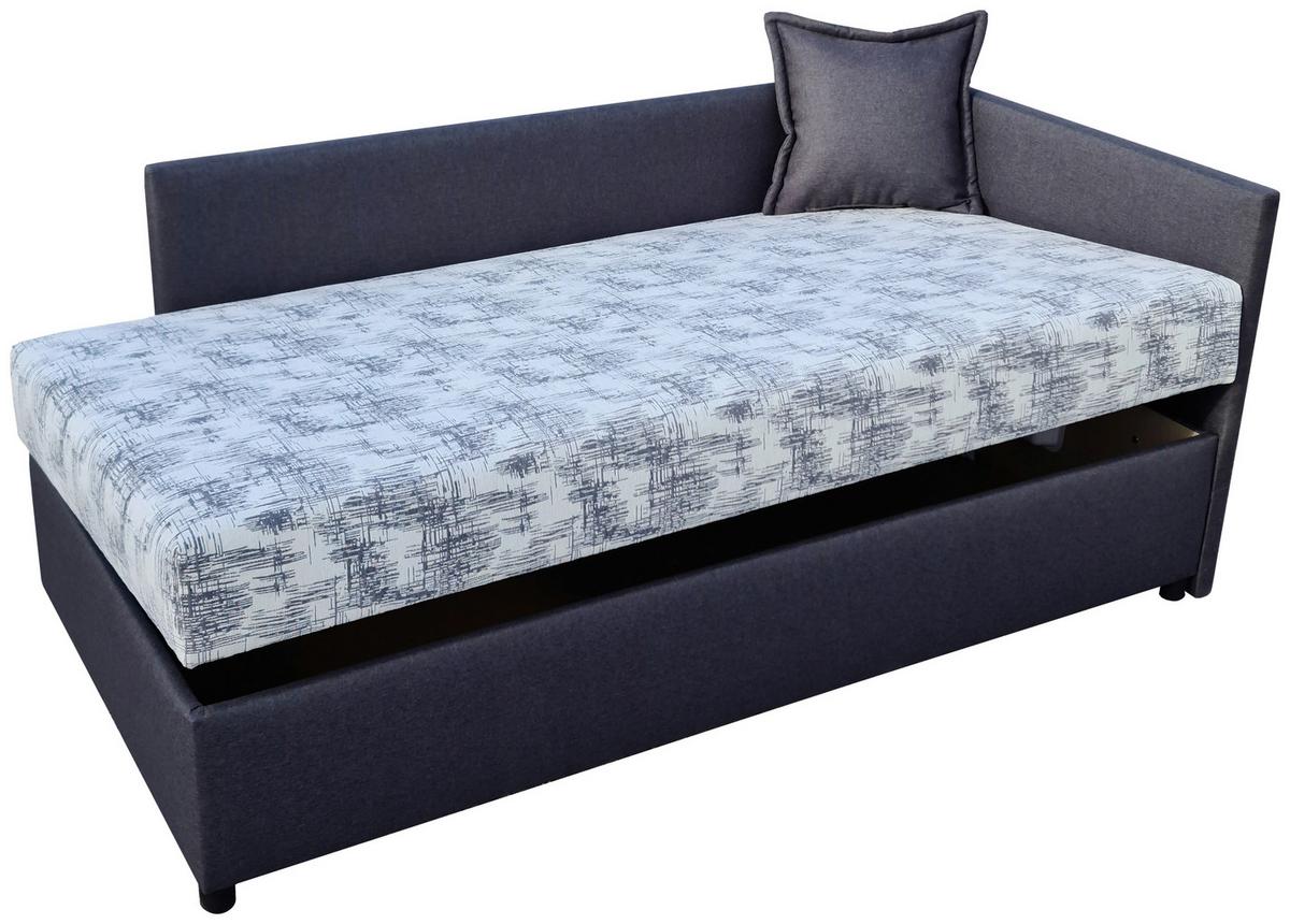 Kárpitozott Heverő Bergen New 207/107 Cm *top Ár* - fekete/fehér, Konventionell, textil (207/107/90cm) - Best Price