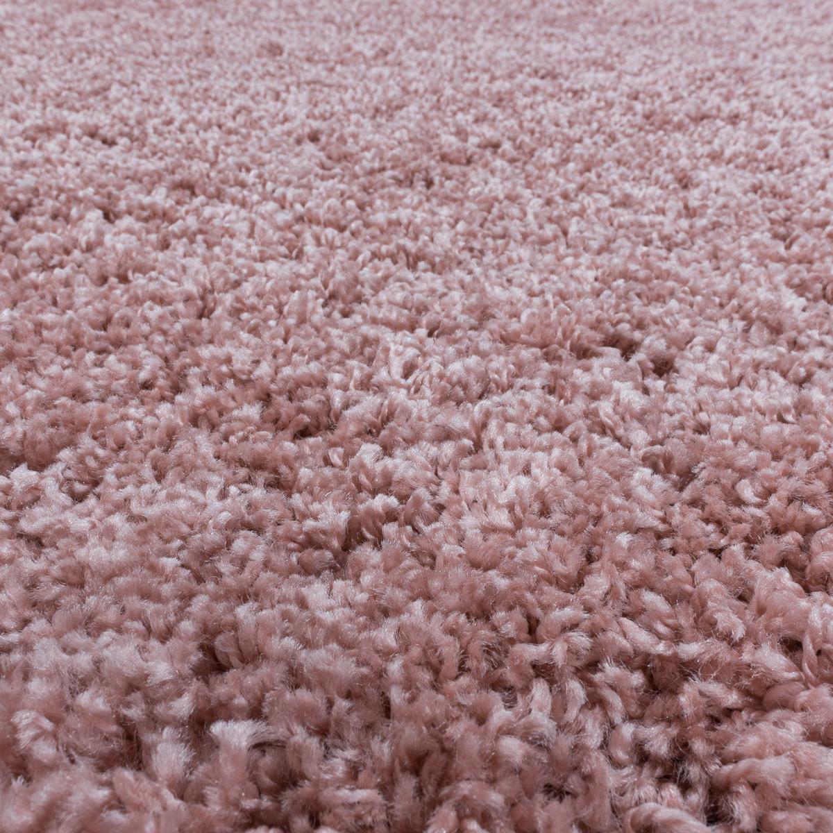 Hochflor Teppich Rosa Naturfaser Sydney 300x400 cm - Rosa, Basics, Textil (300/400cm)