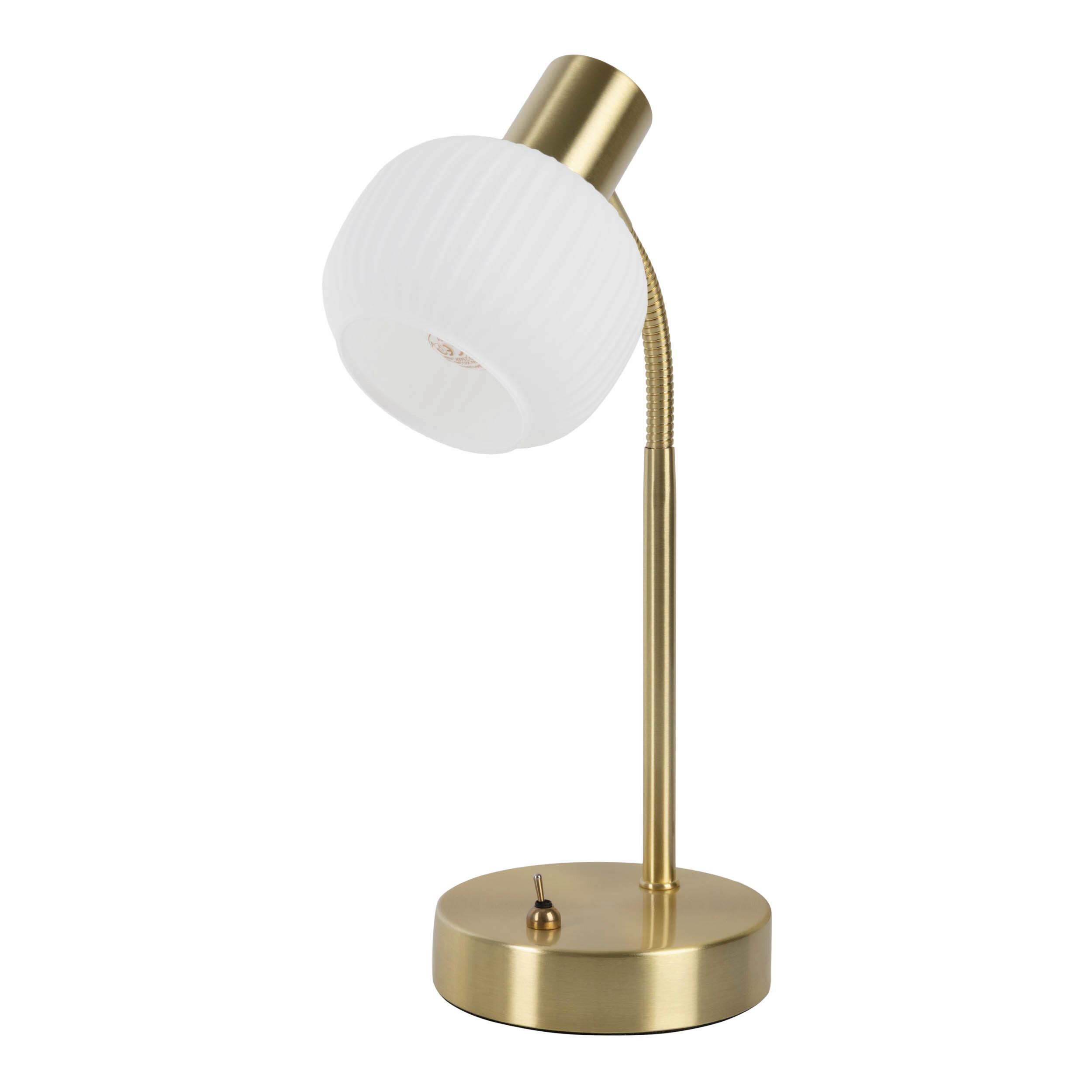 TISCHLEUCHTE Abschaltautomatik - Weiß, LIFESTYLE, Glas/Metall (12/36,5cm) - Näve