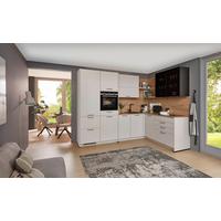 Eckküche Lucca - Sandfarben/Eichefarben, Trend, Holzwerkstoff (283,2/191,6cm) - Vertico