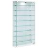 Vitrine Relas Weiß B: 59 cm - Transparent/Schwarz, Design, Glas/Holzwerkstoff (59/114/17cm) - MID.YOU