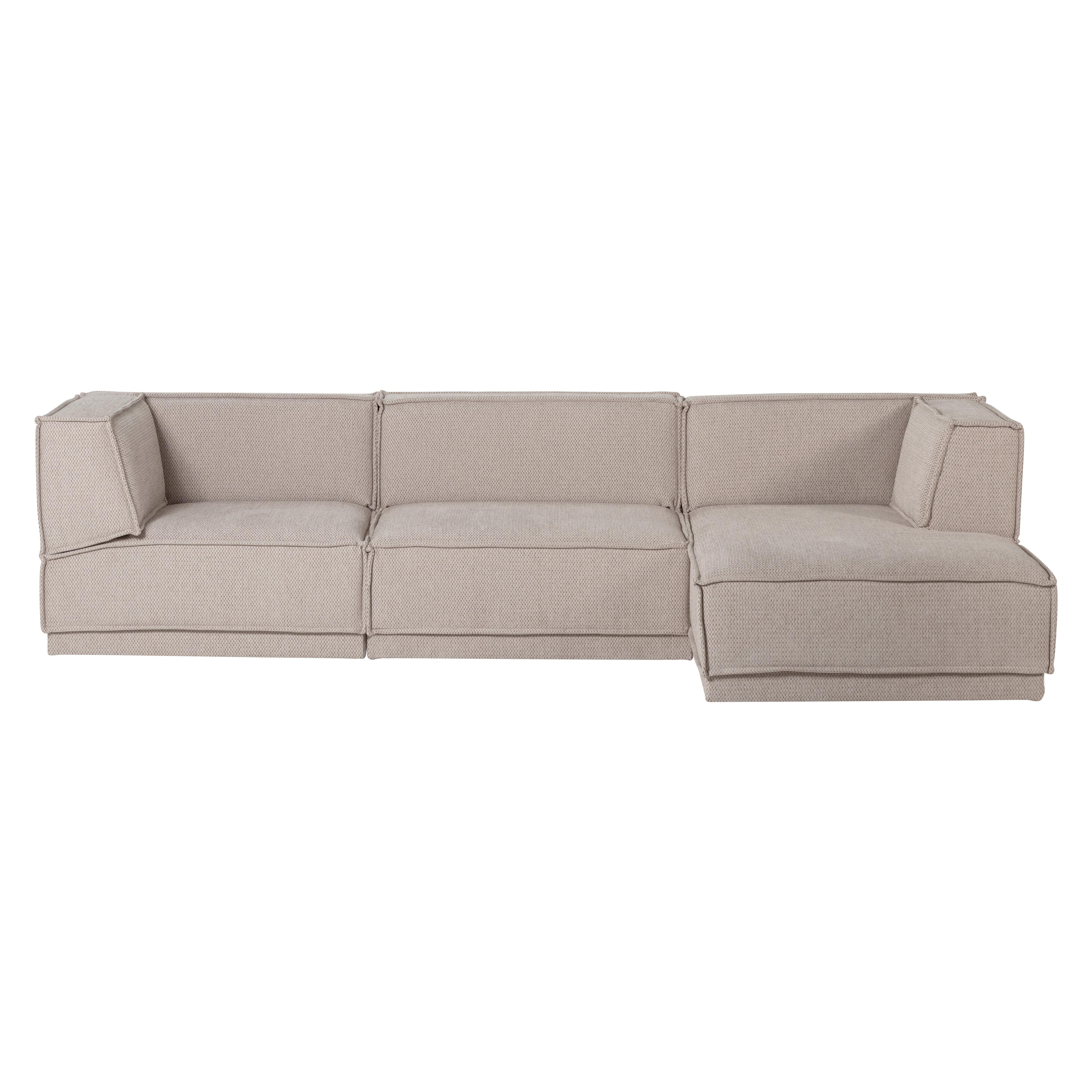 ECKSOFA Manu Naturfarben 286x160cm - Naturfarben, MODERN, Textil (286/160cm) - Livetastic