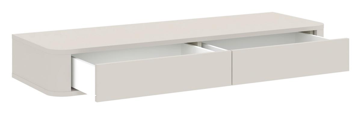 SCHMINKTISCH Mocha Kaschmir B: 115,2cm - Kaschmir, Design, Holzwerkstoff (115,2/15,8/40cm) - MID.YOU