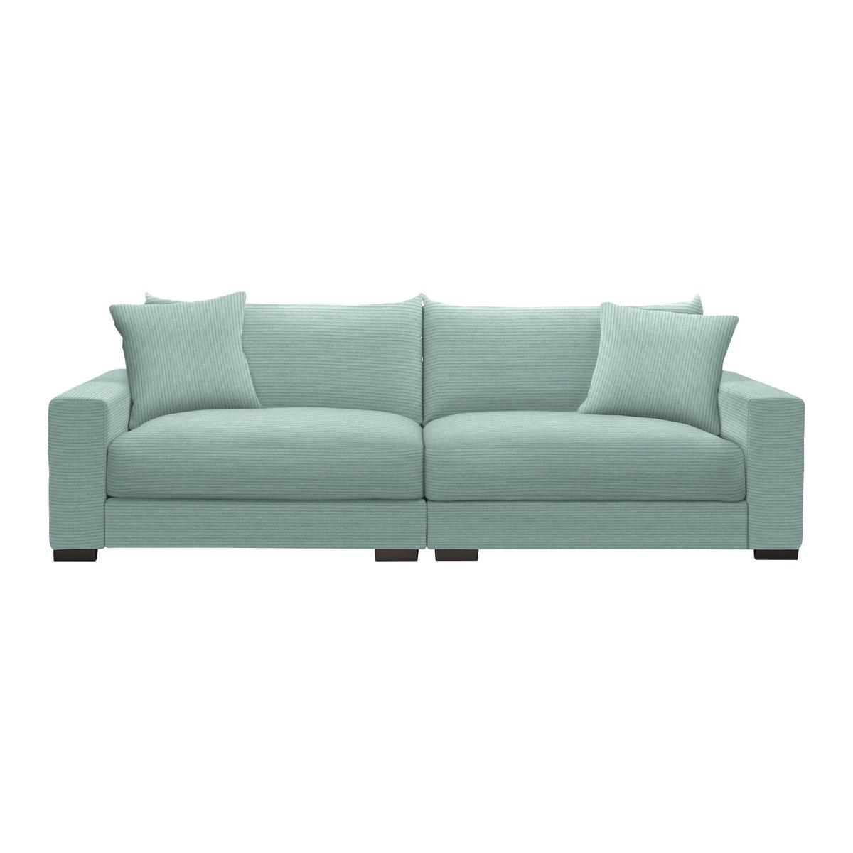 Mega pohovka PEDRO 1200, šalvějově zelený manšestr - šalvějově zelená, Moderní, kov/dřevo (261/83/124cm) - Mömax