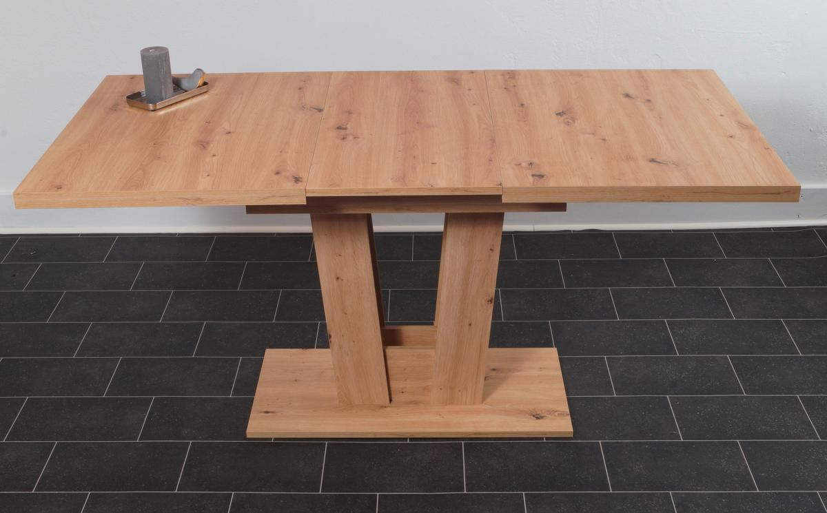 Esstisch Varese Eiche Artisan L: 120 cm - Eiche Artisan, KONVENTIONELL, Holzwerkstoff (120/80/76cm) - MID.YOU