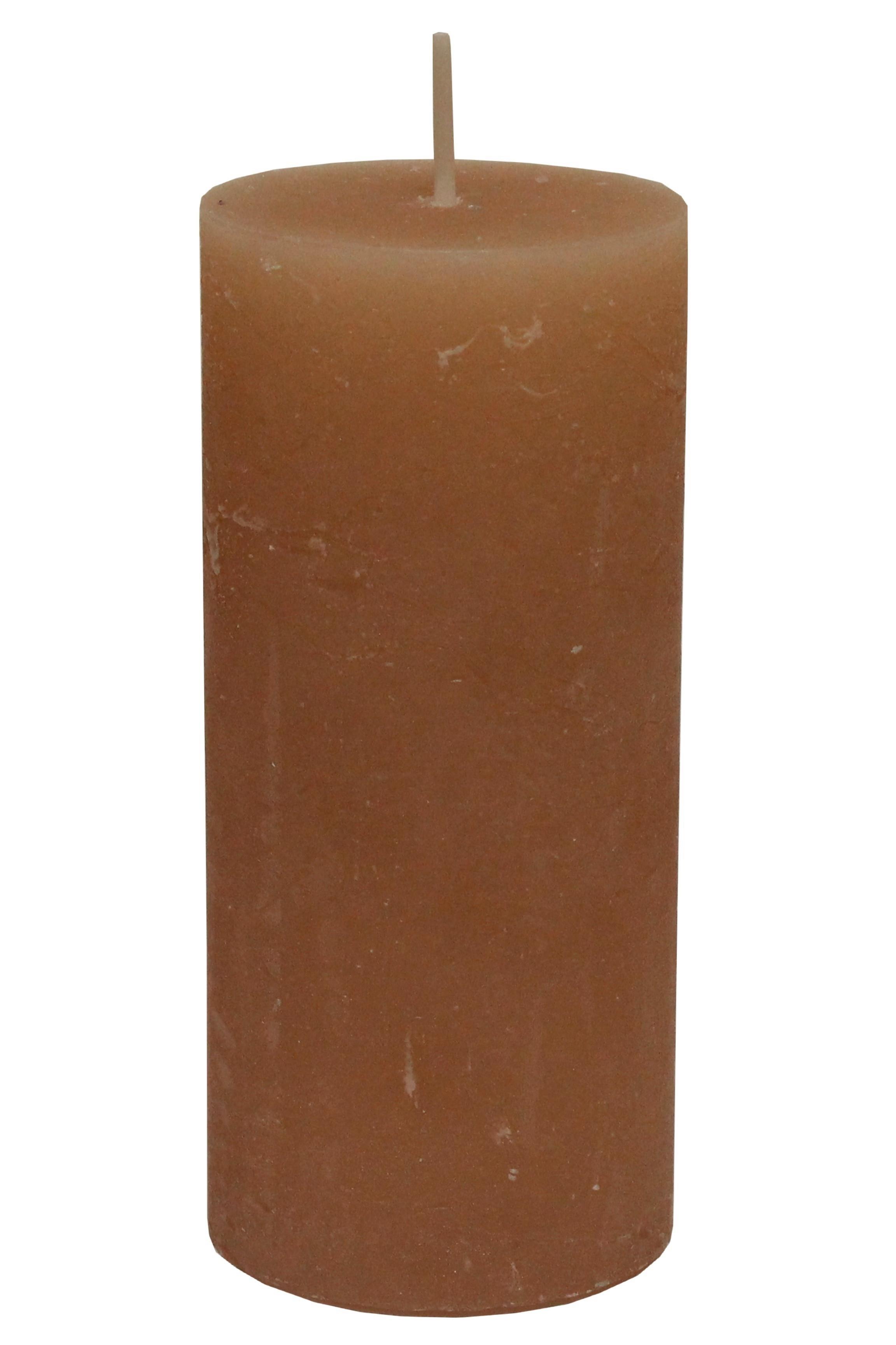VÁLCOVÁ SVÍČKA LIA - pískové barvy, Moderní (6,8/15cm) - Premium Living