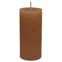 VÁLCOVÁ SVÍČKA LIA - pískové barvy, Moderní (6,8/15cm) - Premium Living