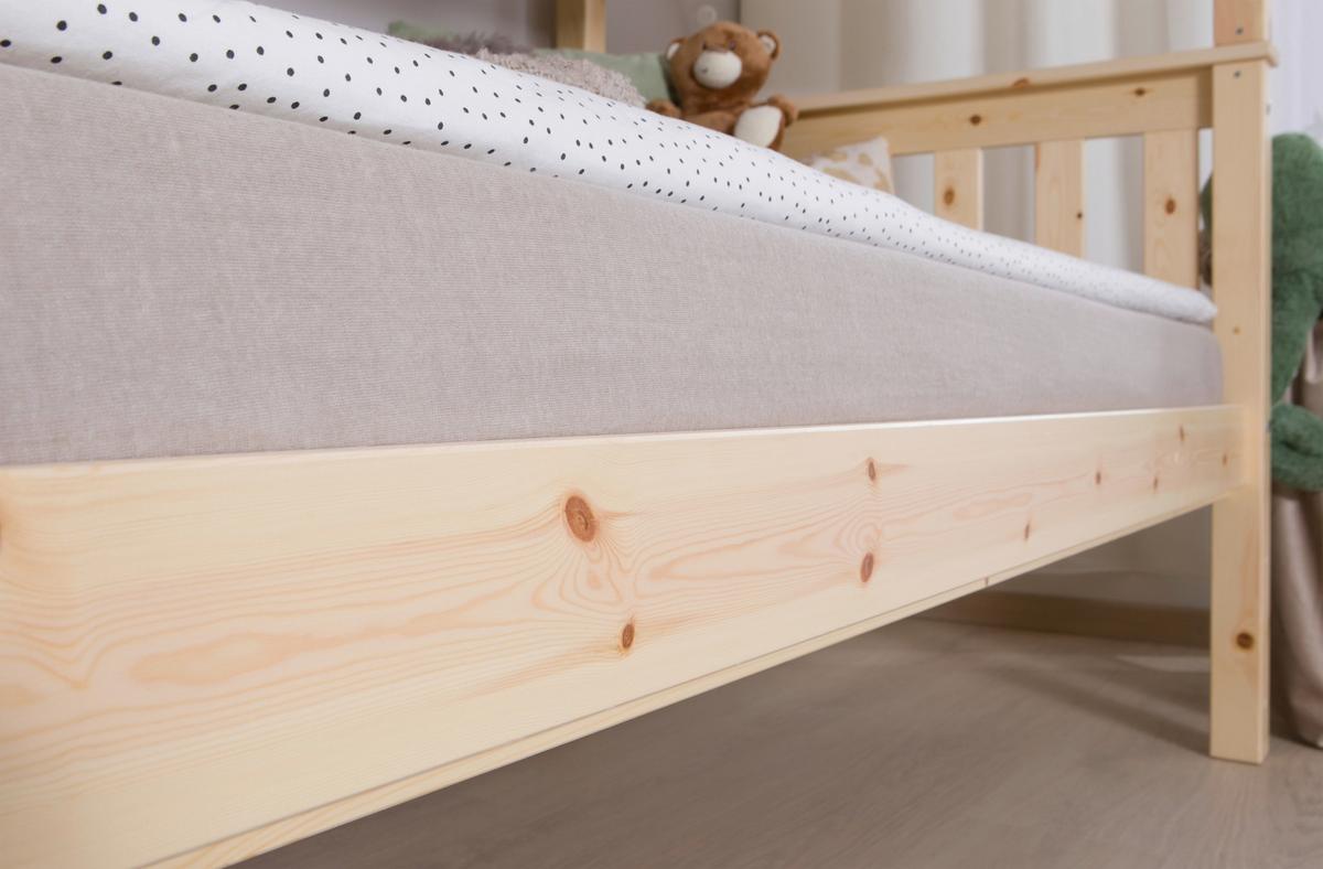 Etagenbett Sammy Kiefer Massiv 90 Cm M. Absturzsicherung - Naturfarben, MODERN, Holz (90/200cm) - MID.YOU