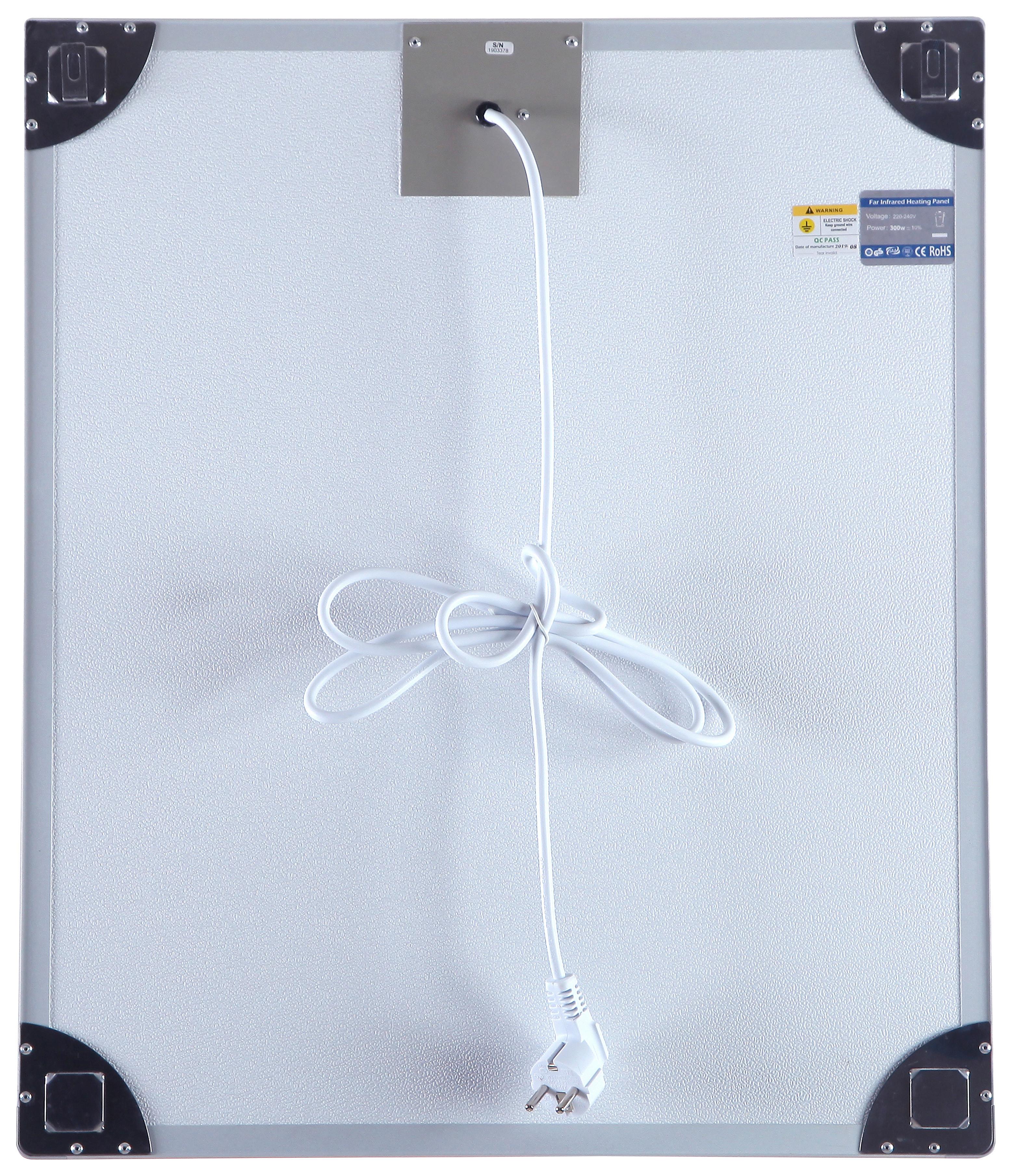Infrarot Heizung 300 W Weiß Heatforce 60x50 cm - Weiß, MODERN, Metall (60/50/2,2cm) - Homezone