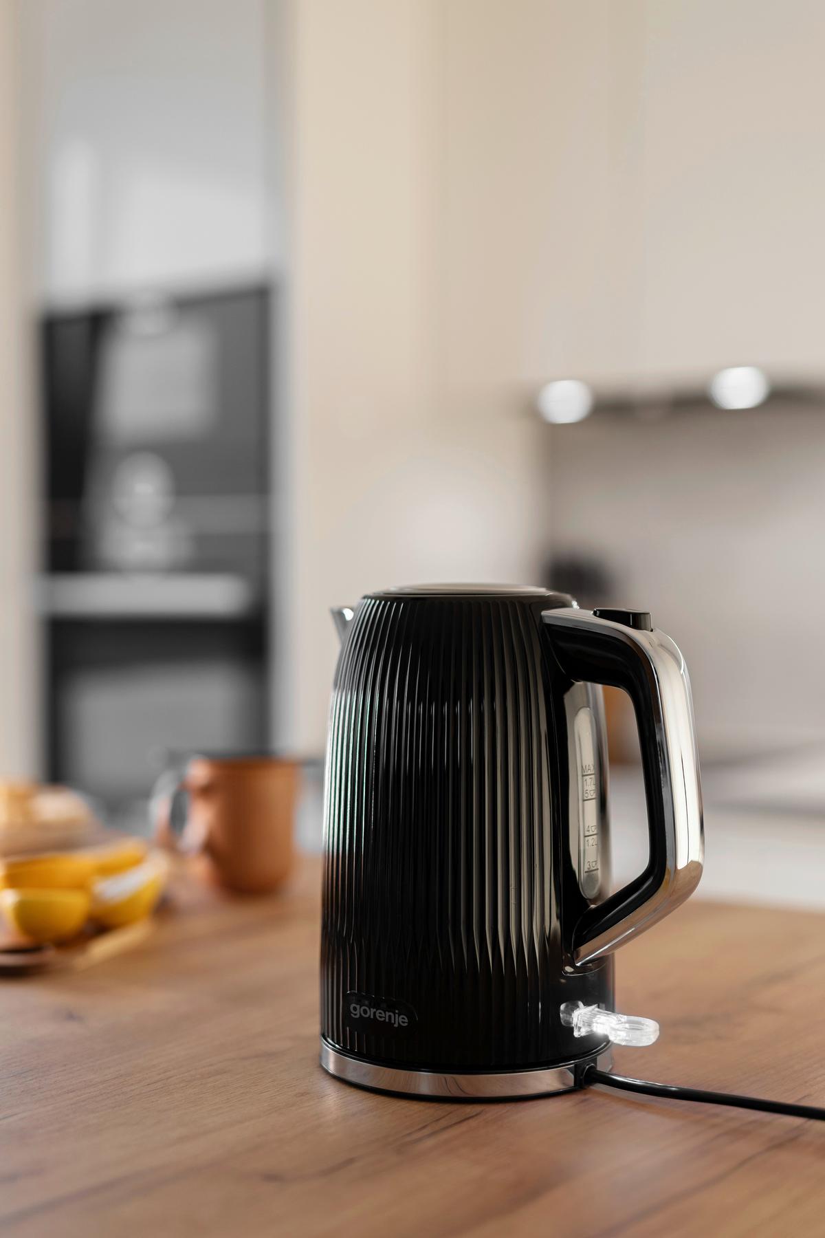 Wasserkocher, 1850-2200w K17dpb - Schwarz, Basics, Kunststoff/Metall (21,6/24,2/15,7cm)