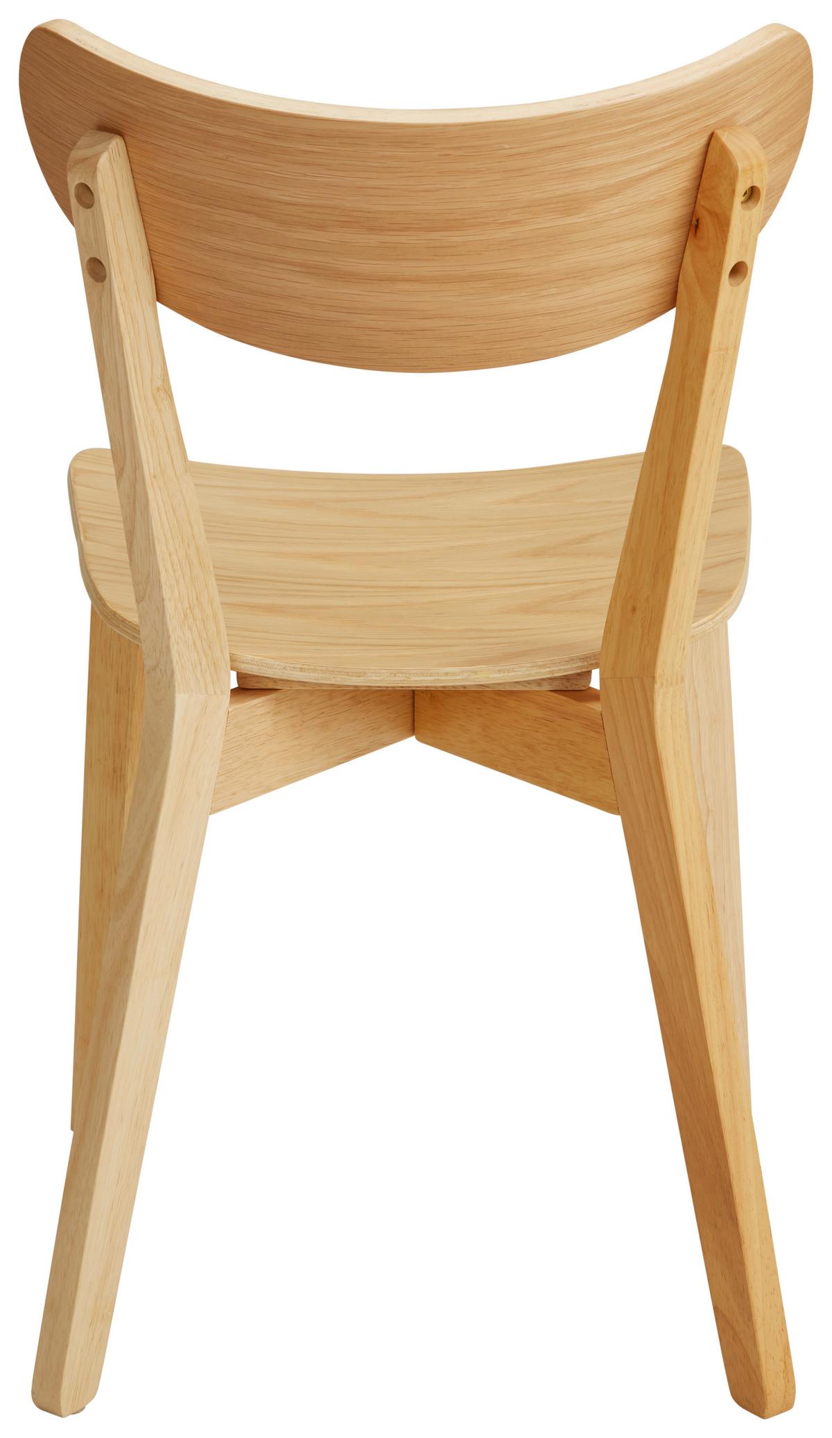 Jídelní židle ROXBY dub morený - barvy dubu, Lifestyle, dřevo (45/78/55cm) - Modern Living