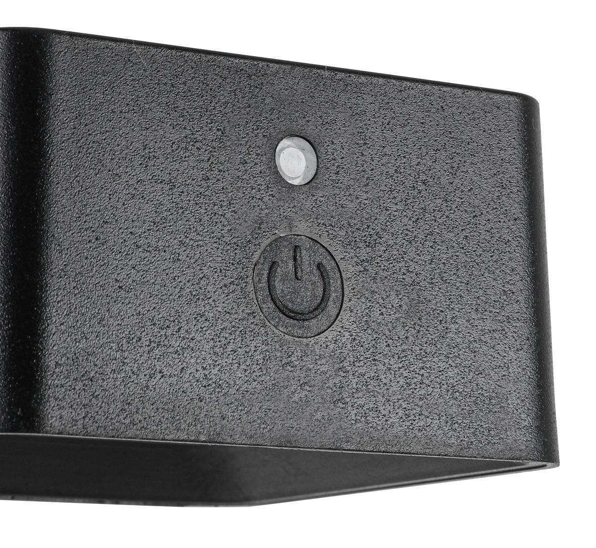 NÁSTĚNNÉ LED SVÍTIDLO QIOP - černá, Moderní, kov/plast (8,6/8/4,5cm) - Mömax