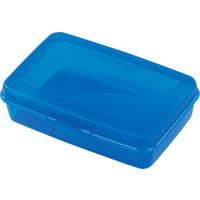 Jausenbox In Verschiedenen Farben Ca. 19/12,8/5 Cm - Blau/Klar, KONVENTIONELL, Kunststoff (19/12,8/5cm)
